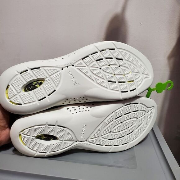 Crocs Men's Sz 9 LiteRide 360 Marbled Pacer Shoes 207633-02K Black/Yellow NWT - Picture 10 of 15